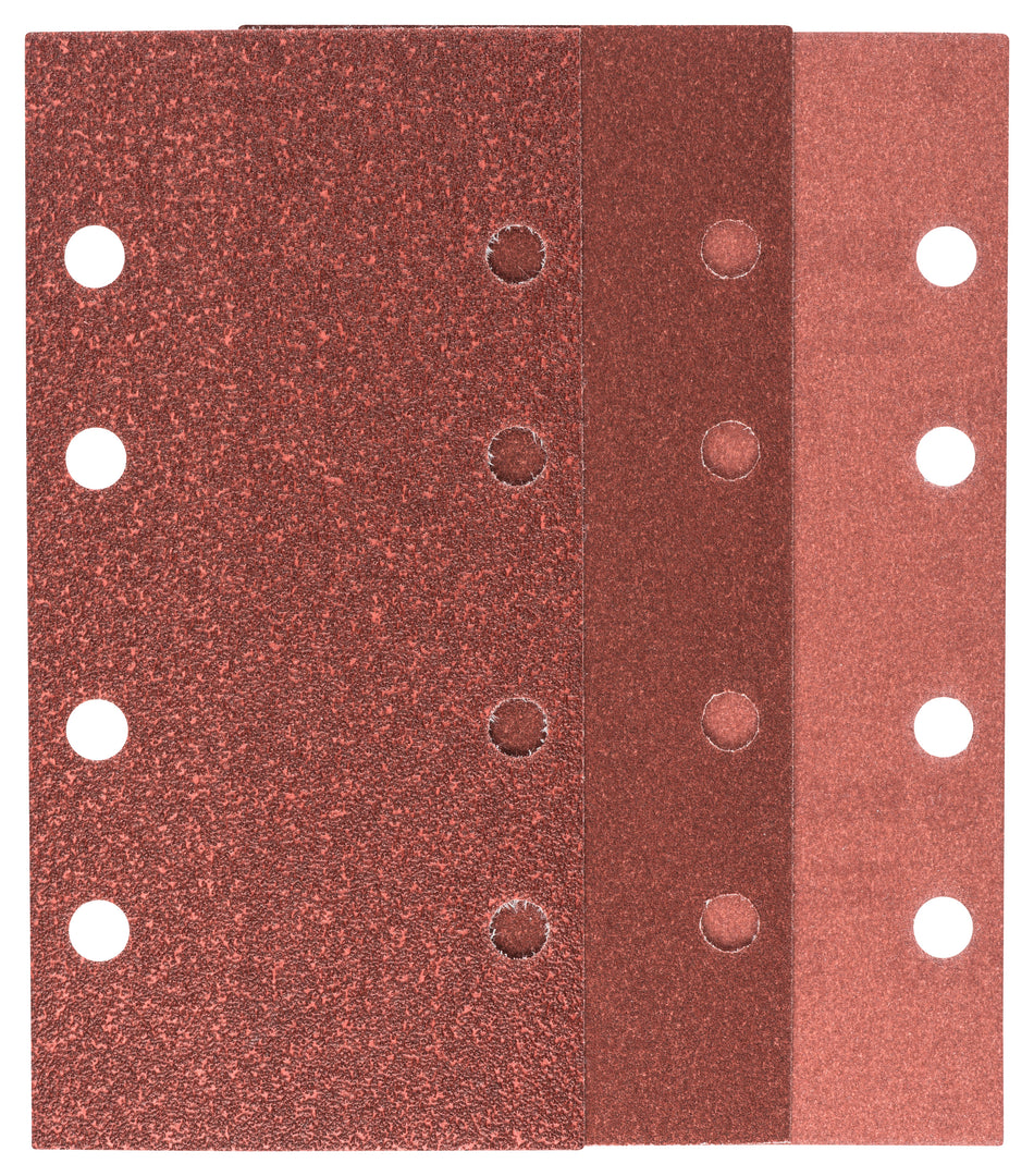Bosch DIY 10-piece sanding sheet set for orbital sanders G= 60, 120, 180 2609256A86
