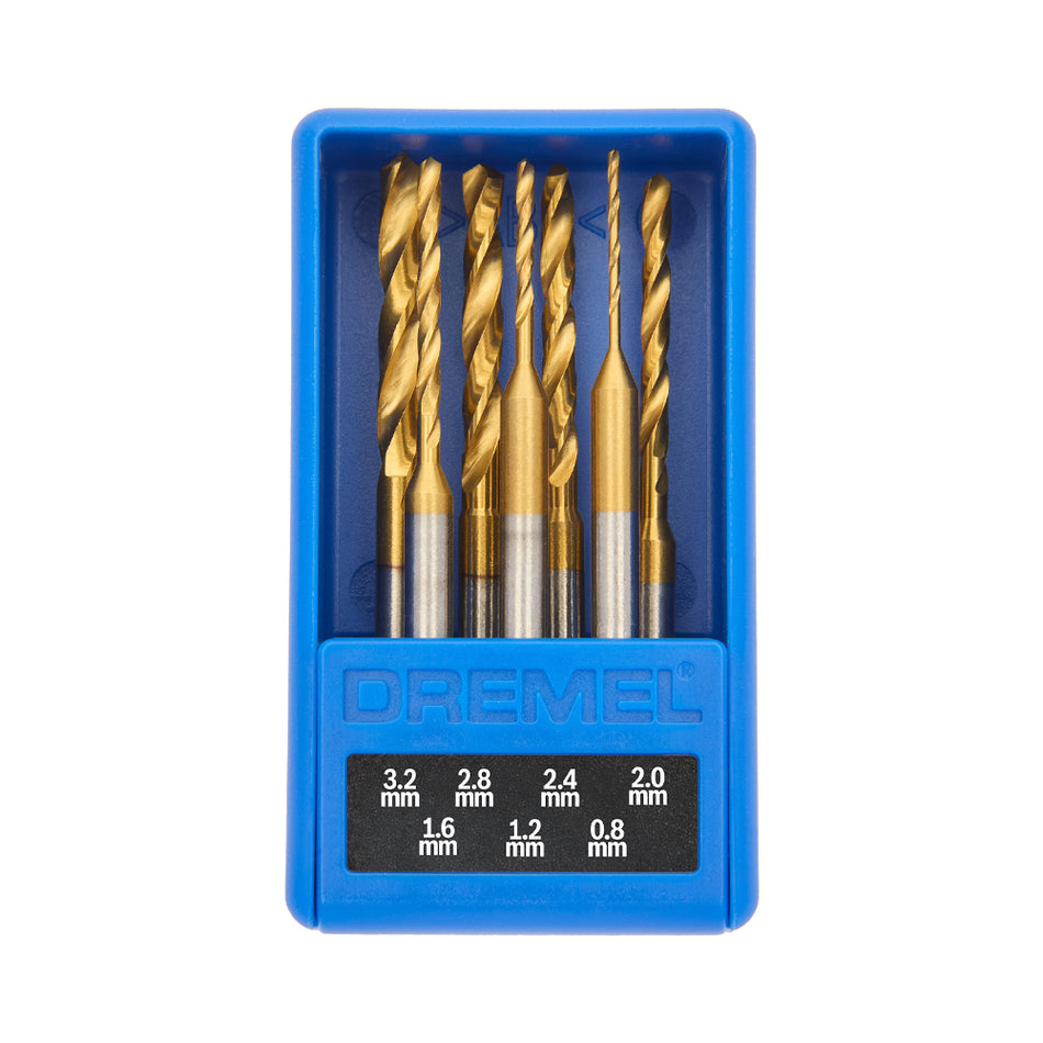 Dremel MAX 0.8-3.2MM Precision 7 PCE Drill Bit Set 26150628DM