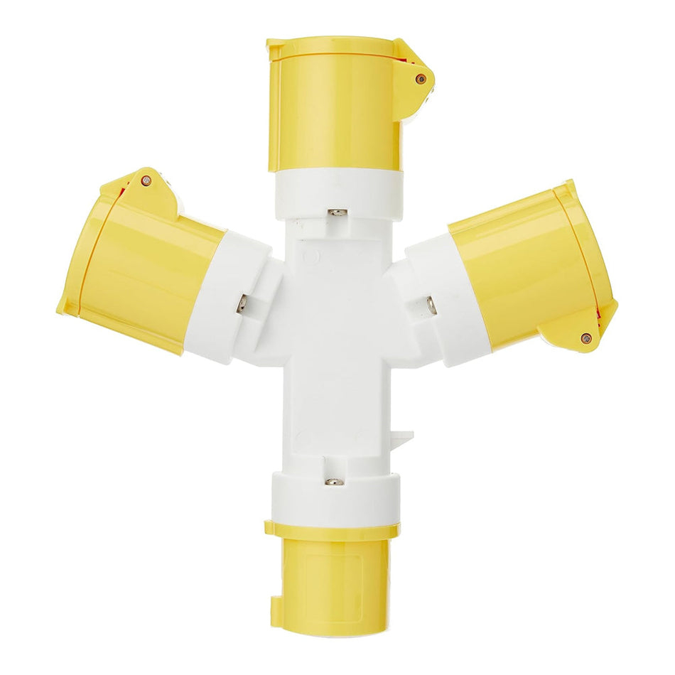 Silverline 16A 3-Way  Socket 110V 399015