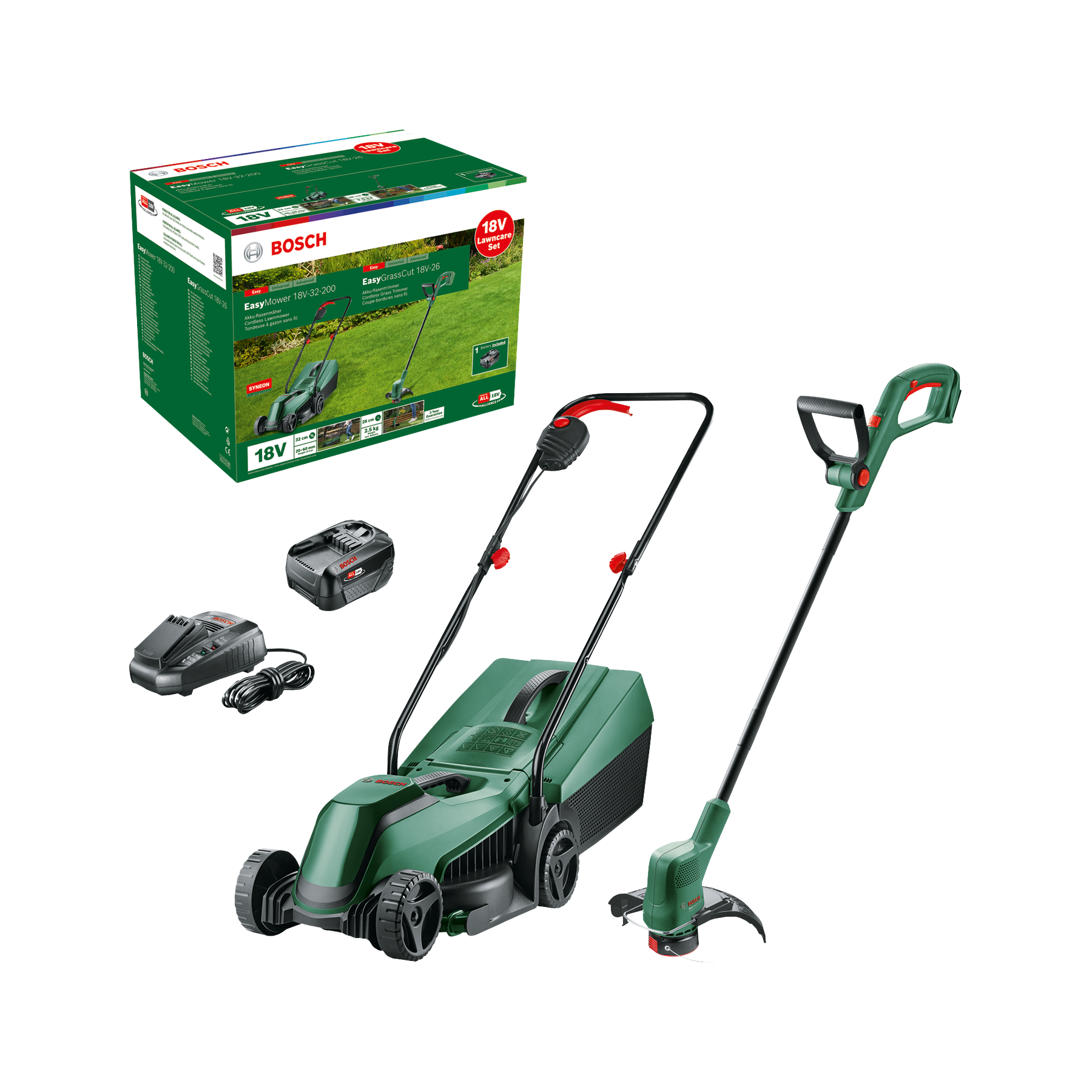 Bosch EasyMower 18V 32 200 EasyGrasscut 18V 26 Cordless Lawn