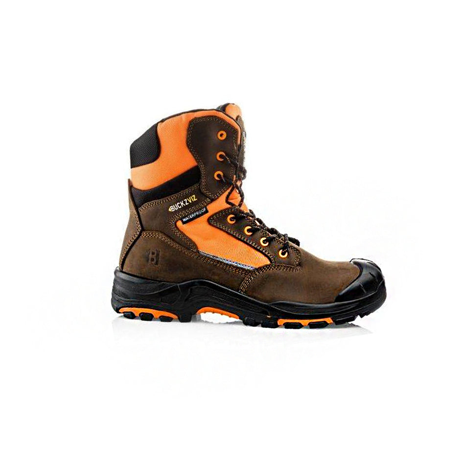 Buckler BVIZ1OR Hi-Vis Waterproof High Lace Boot Size 9/43