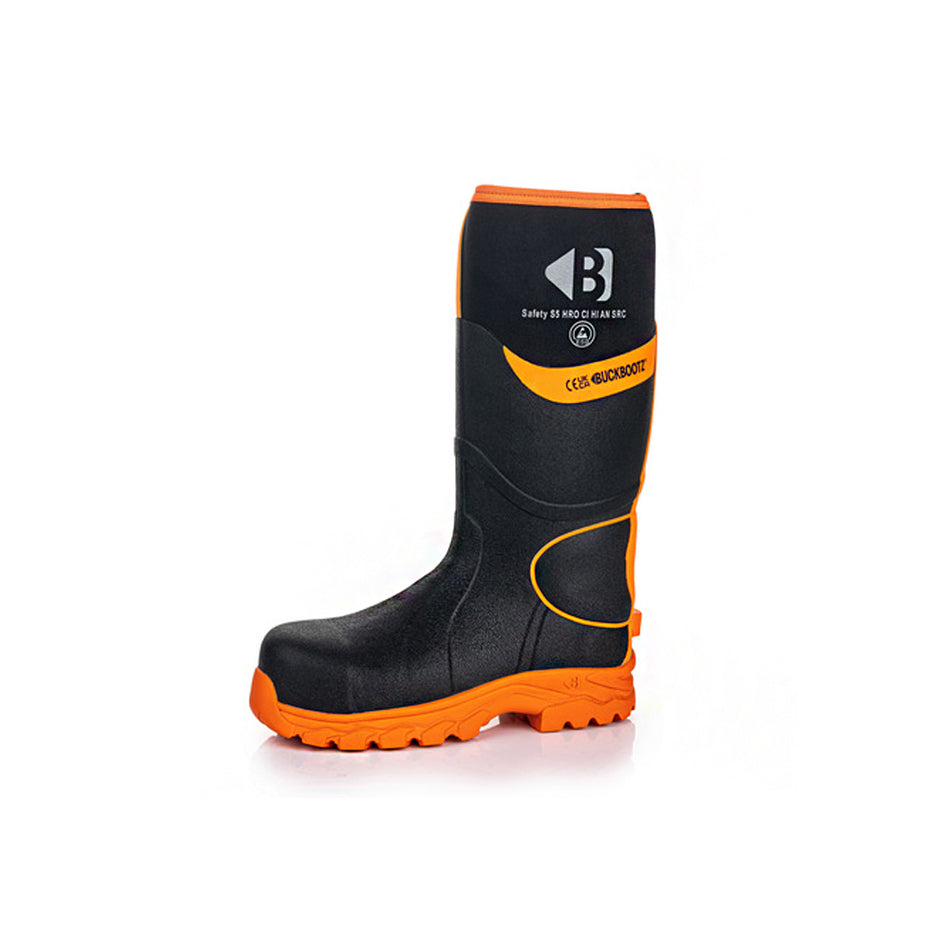 Buckler BBZ8000 S5 Black Orange Wellington Boot Size 9