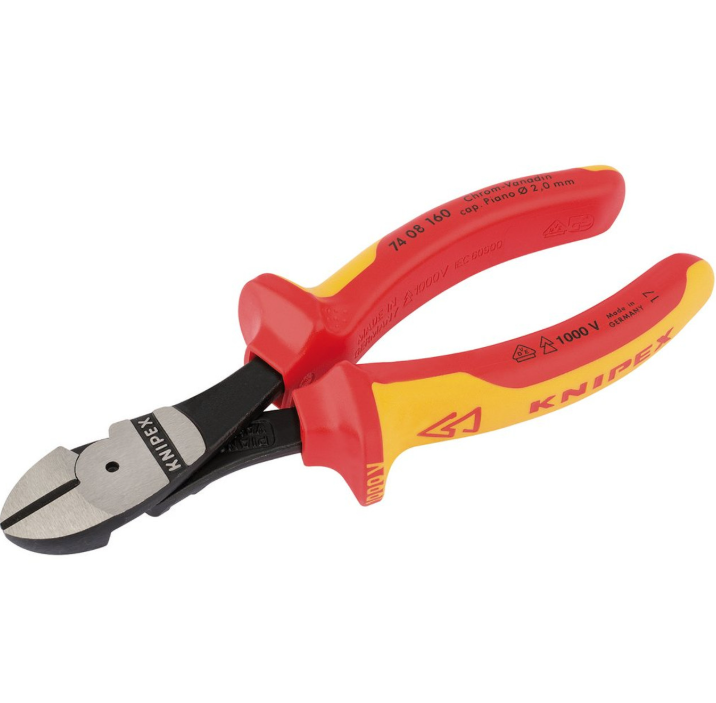 Draper KNIPEX VDE Fully Insulated Diagonal Side Cutters 160MM 32022