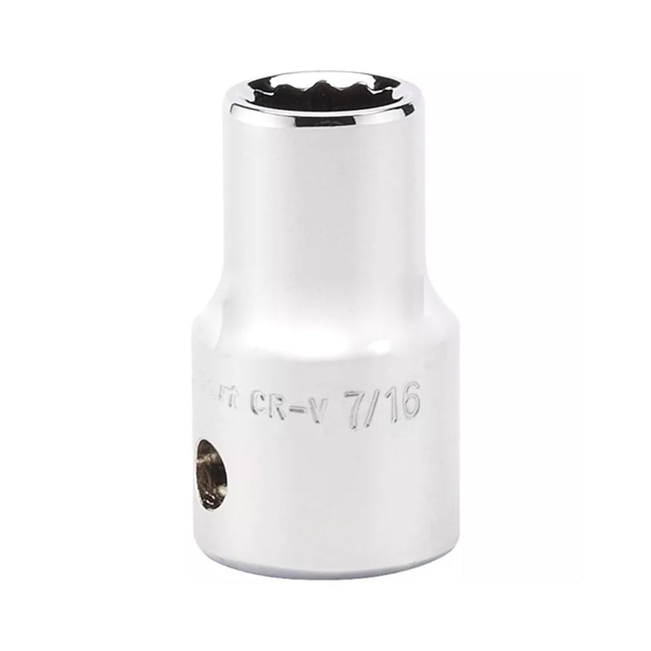 Draper 7/16" 12 Point Socket 1/2" Sq. Dr. 34255