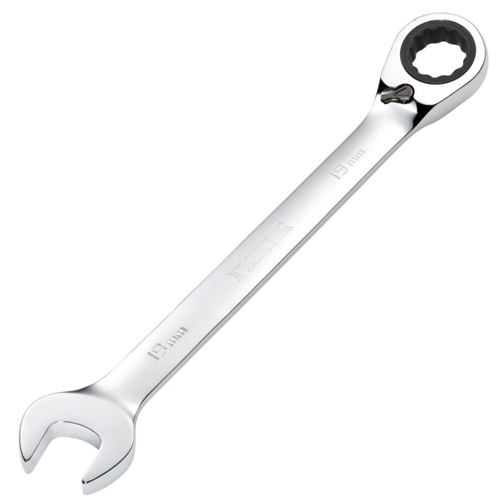 Draper HI-TORQ 19MM Metric Ratcheting Combination Spanner 52008