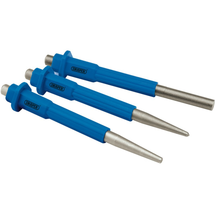 Draper Nailset Centre Punch and Pin Punch Set 3 PCE 72041