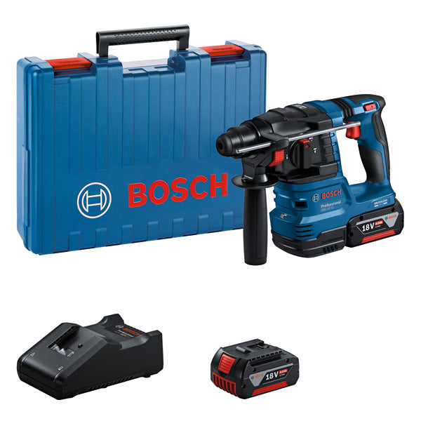 Bosch GBH 18V-22 (1x4.0Ah) Cordless Rotary Hammer (SDS+) 0611924071