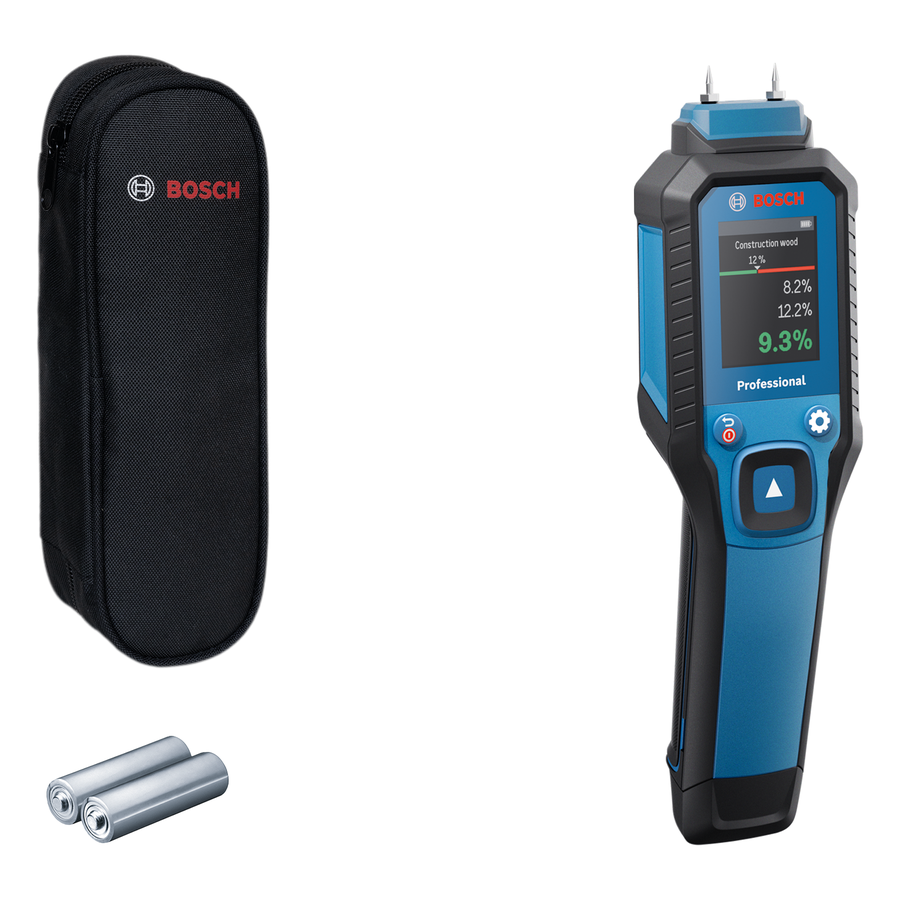 Bosch Professional GMP 1-13 Material Moisture Meter Inc 2x AA Batts 0601078000