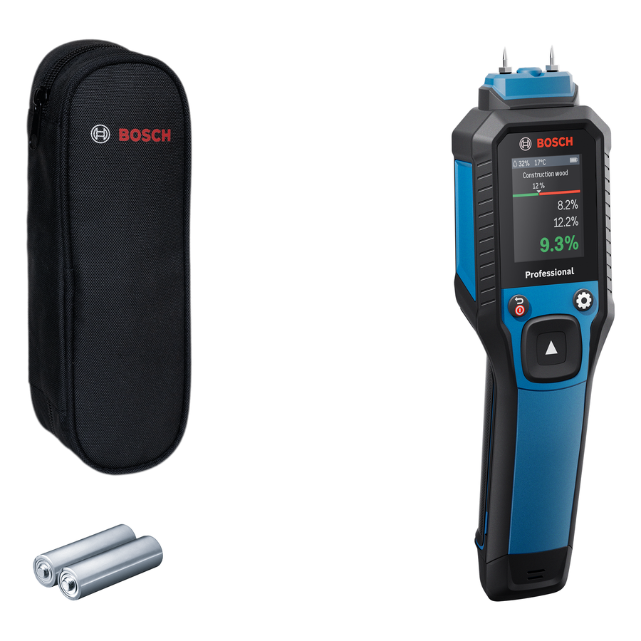 Bosch Professional GMP 2-15 Material Moisture Meter 2x AA Batts 0601078100