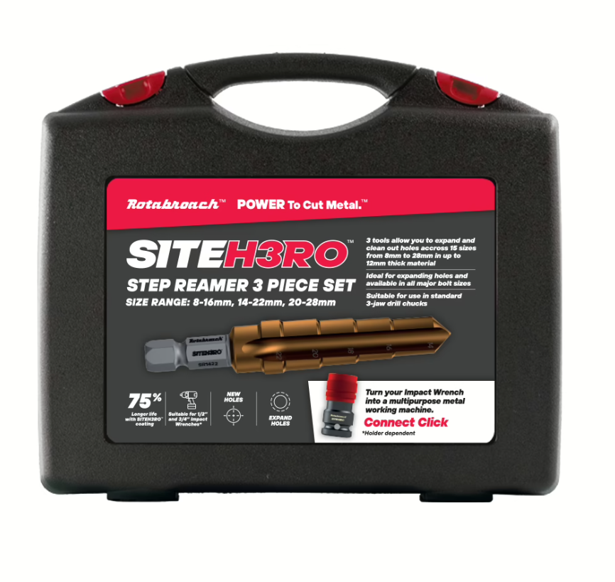 Rotabroach SITEH3RO 3 Piece Car Reamer Metric Kit - SHRCR1