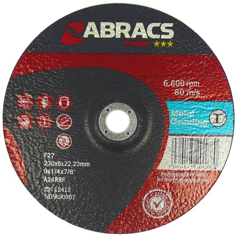 Abracs PF11560DM Proflex 115x6x22MM DPC Metal Grinding Disc ABR-PF11560DM