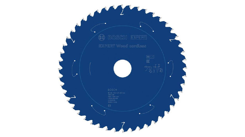 Bosch EXPERT Wood cordless Circular Saw Blade 216 x 1.7/1.2 x 30 mm T48 2608902162