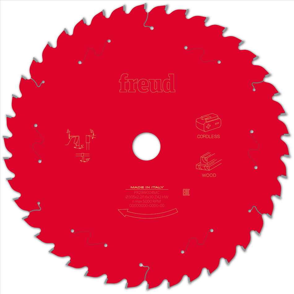 Freud F03FS10065 Wood Circular Saw Blade 305mm x 30mm x 2.2mm x 42T