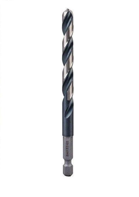 Bosch HSS Hex Shank Twist Drill Bit 8.0mm 1PCE 2608577061