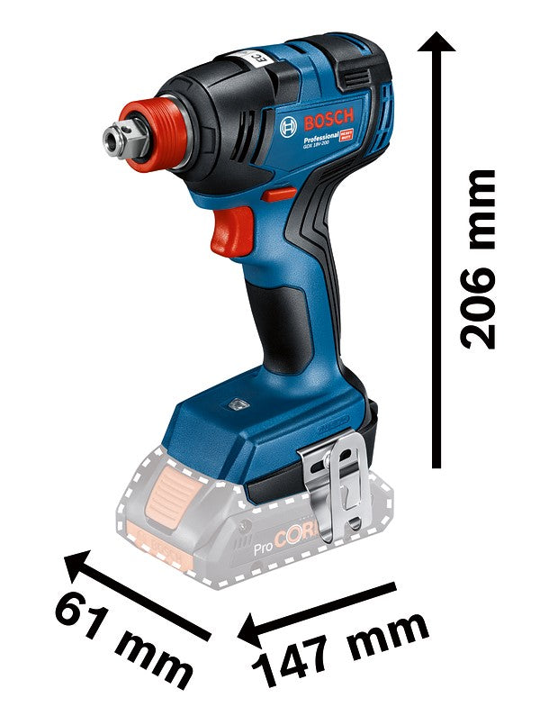 Bosch Professional GSB 18V 55 GDX 18V 200 C Brushless Combi