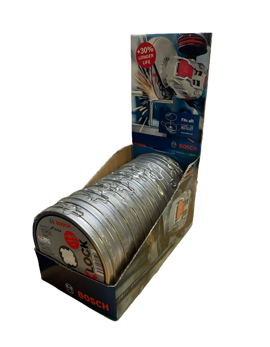 Bosch Professional X LOCK StandardoxStraight Cutt.10x115x1x22.23mm pack of 100