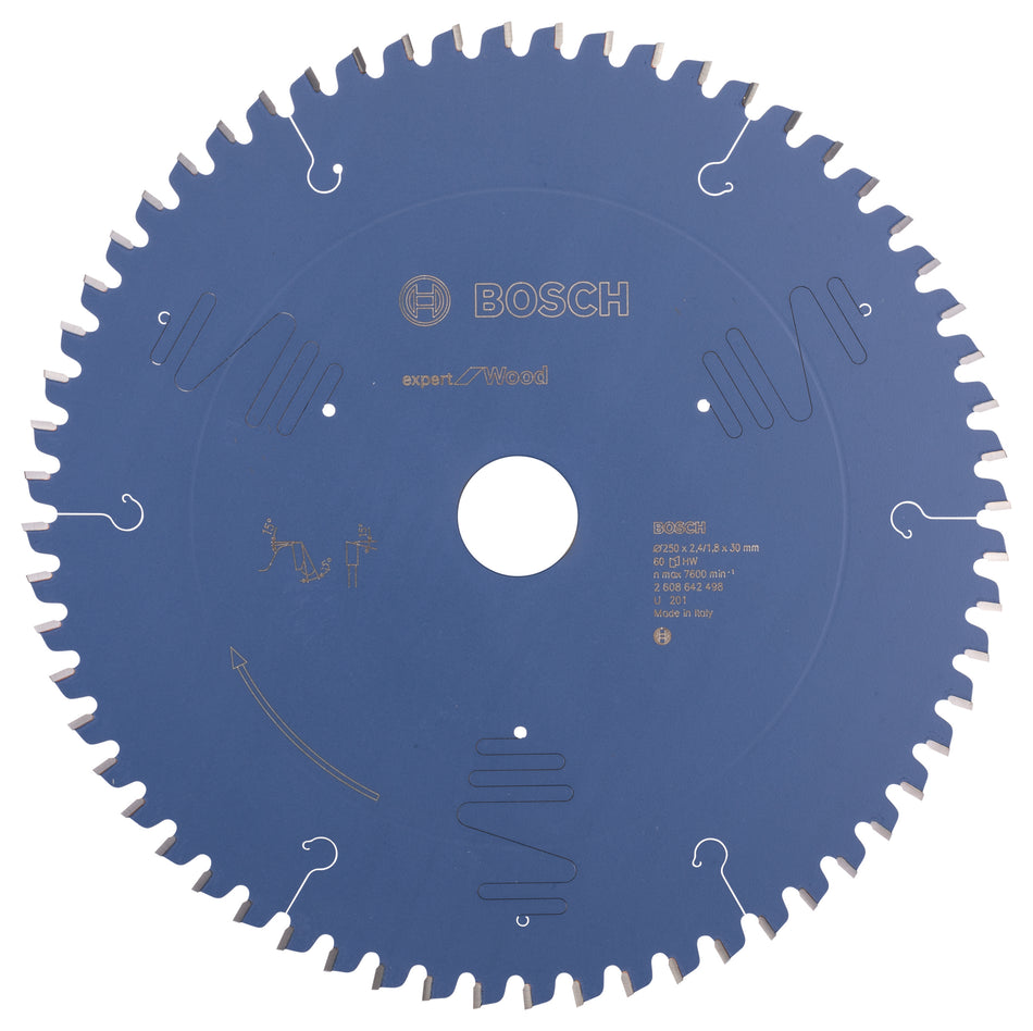 Bosch Expert for Wood circular saw blade 250 x 30 x 2.4 mm. 60 2608642498