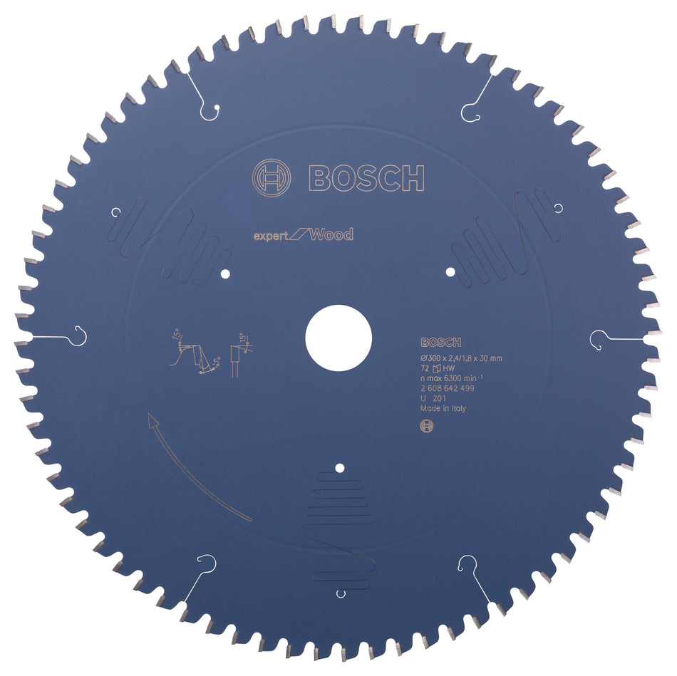Bosch Expert for Wood circular saw blade 300 x 30 x 2.4 mm. 72 2608642499