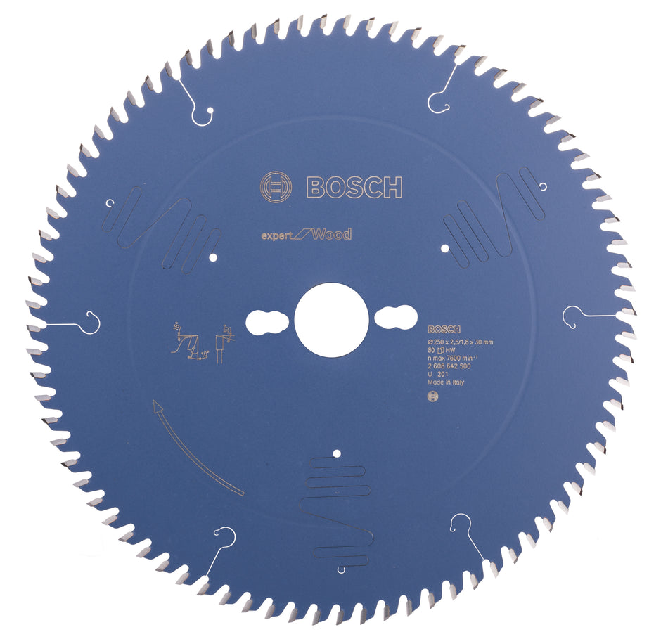 Bosch Expert for Wood circular saw blade 250 x 30 x 2.5 mm. 80 2608642500
