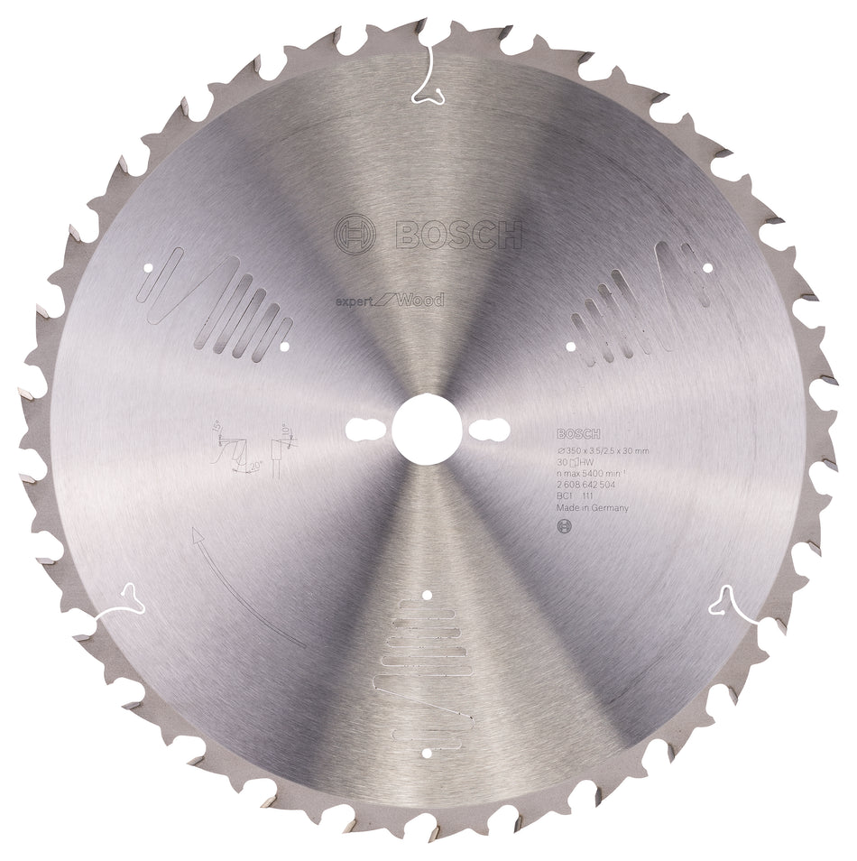 Bosch Expert for Wood circular saw blade 350 x 30 x 3.5 mm. 30 2608642504