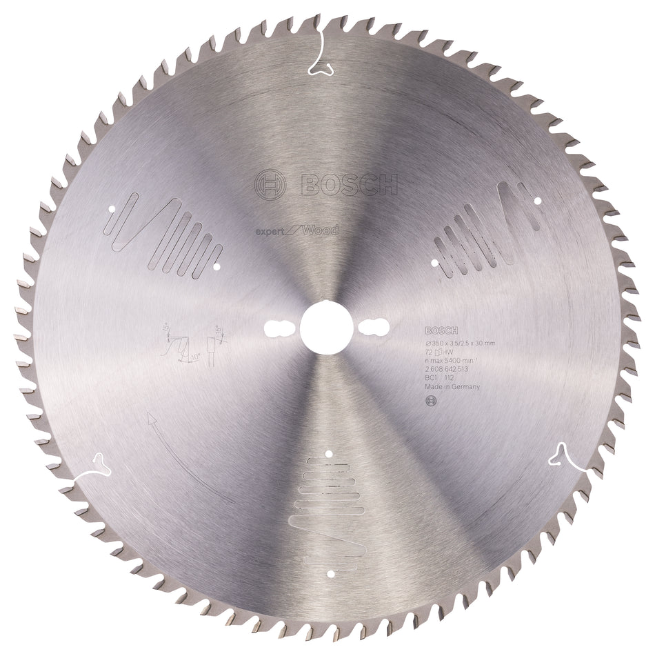 Bosch Expert for Wood circular saw blade 350 x 30 x 3.5 mm. 72 2608642513