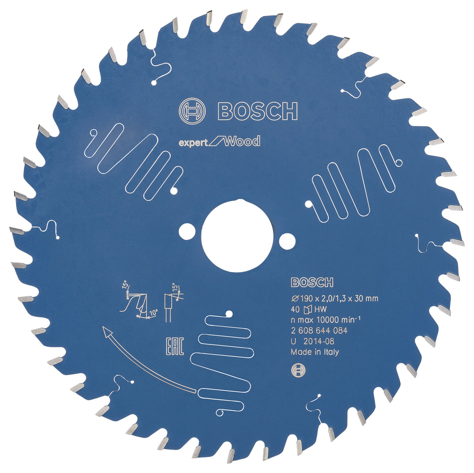 Bosch Circular saw blade Expert for Wood 190 x 30 x 2.0 mm. 40 2608644084