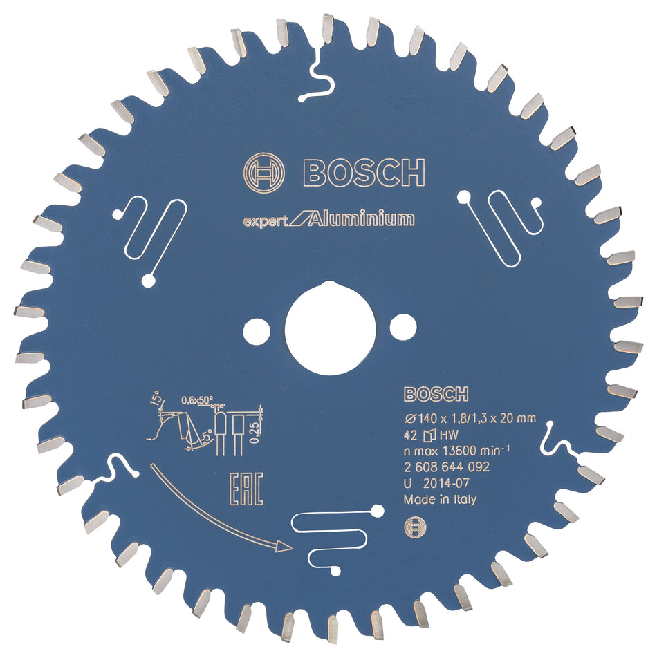 Bosch Circular saw blade Expert for Aluminium 140 x 20 x 1.8 mm. 42 2608644092