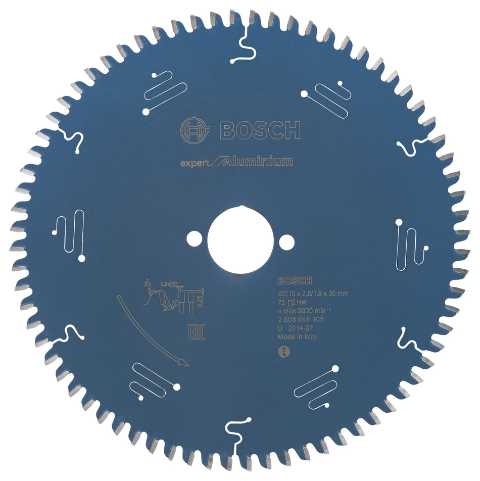 Bosch Circular saw blade Expert for Aluminium 210 x 30 x 2.8 mm. 72 2608644105