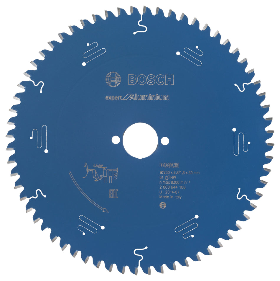 Bosch Circular saw blade Expert for Aluminium 230 x 30 x 2.8 mm. 64 2608644106