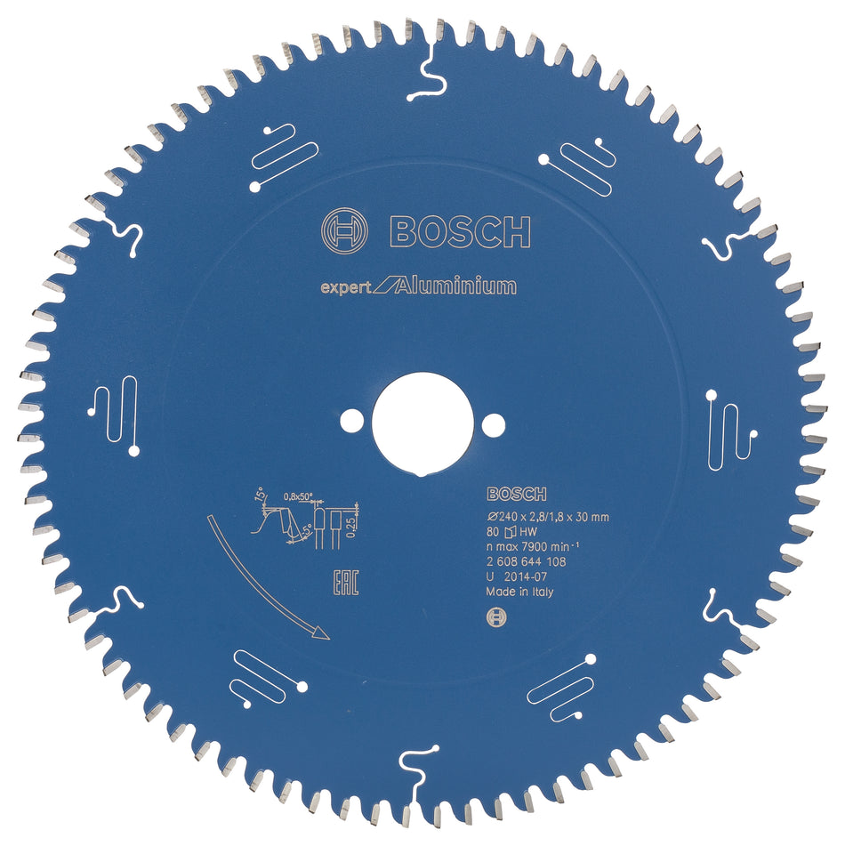 Bosch Circular saw blade Expert for Aluminium 240 x 30 x 2.8 mm. 80 2608644108