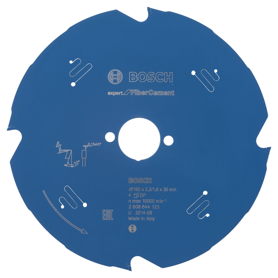 Bosch Circular saw blade Expert for Fibre Cement 190 x 30 x 2.2 mm. 4 2608644125