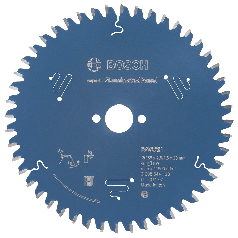 Bosch Circular saw blade Expert for Laminated Panel 165 x 20 x 2.6 mm. 48 2608644128