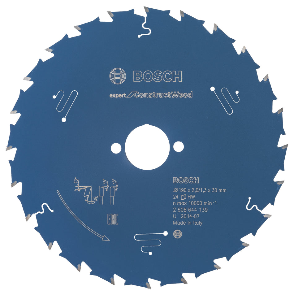 Bosch Circular saw blade Expert for Construct Wood 190 x 30 x 2.0 mm. 24 2608644139
