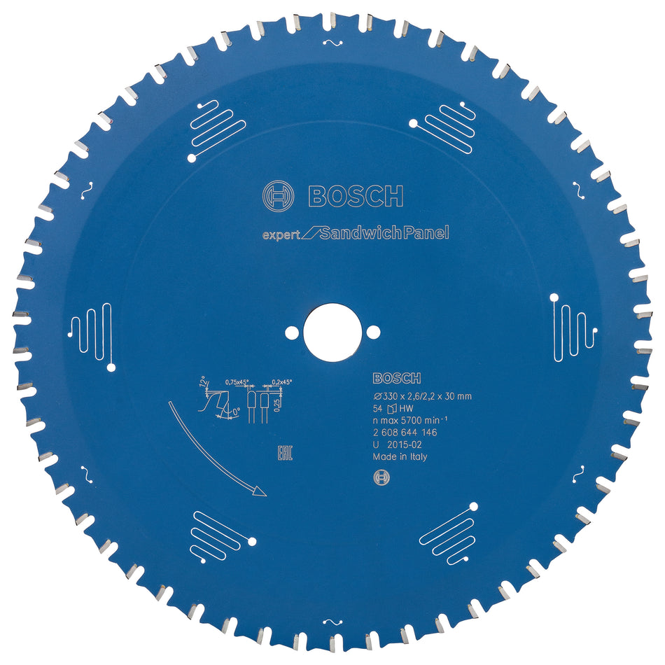 Bosch Expert for Sandwich Panel circular saw blade 330 x 30 x 2.6 mm. 54 2608644146