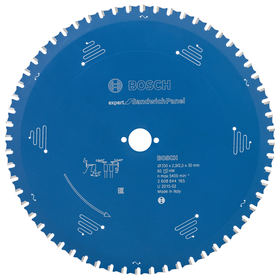 Bosch Expert for Sandwich Panel circular saw blade 350 x 30 x 2.9 mm. 60 2608644165