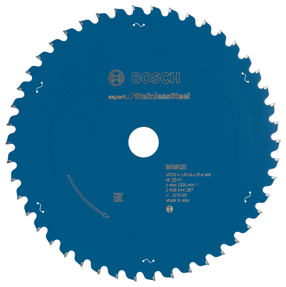 Bosch Circular saw blade Expert for Stainless Steel 230 x 25.4 x 1.9 x 46 2608644287
