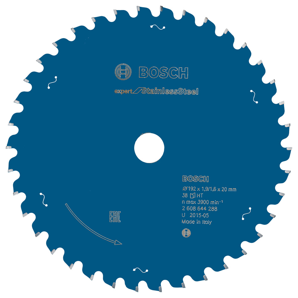 Bosch Circular saw blade Expert for Stainless Steel 192 x 20 x 1.9 x 38 2608644288