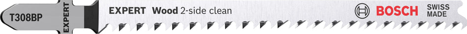 Bosch EXPERT Wood 2 side clean T 308 BP Jigsaw Blade 5 pc 2608900558