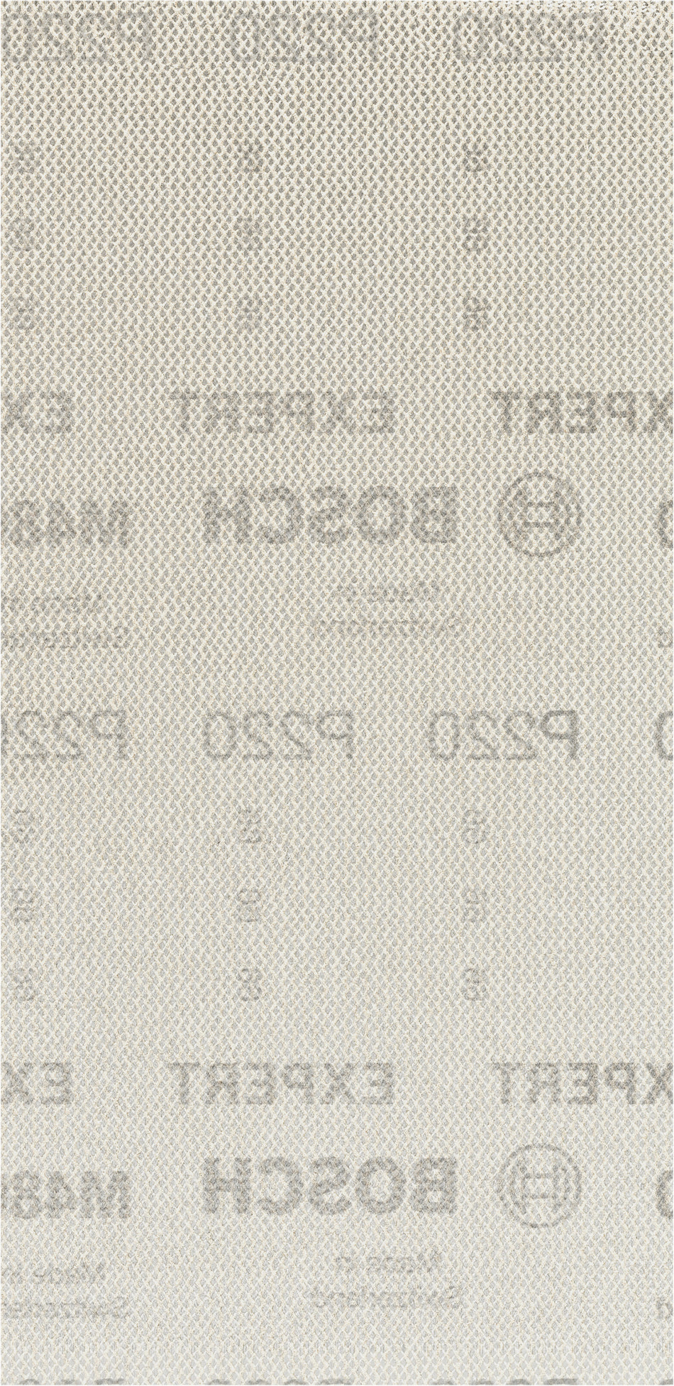 Bosch EXPERT M480 Sanding Net for Orbital Sanders 115 x 230 mm. G 220. 50 pc 2608900773