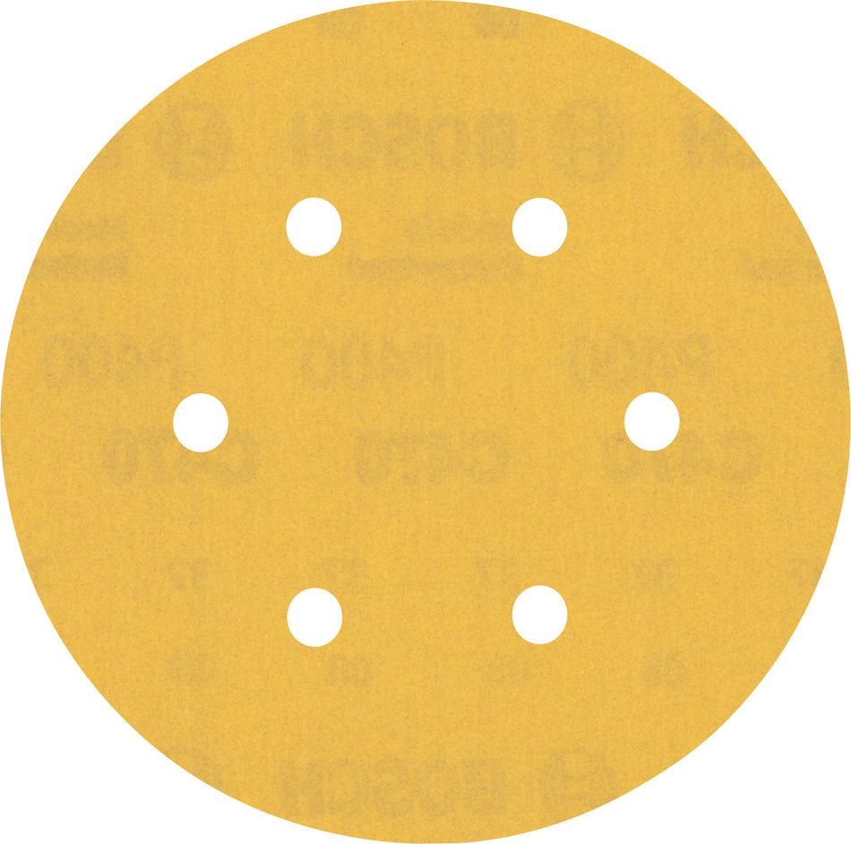 Bosch EXPERT C470 Sandpaper with 6 holes for Random Orbital Sanders 150 mm. G 400 5 pc 2608900821