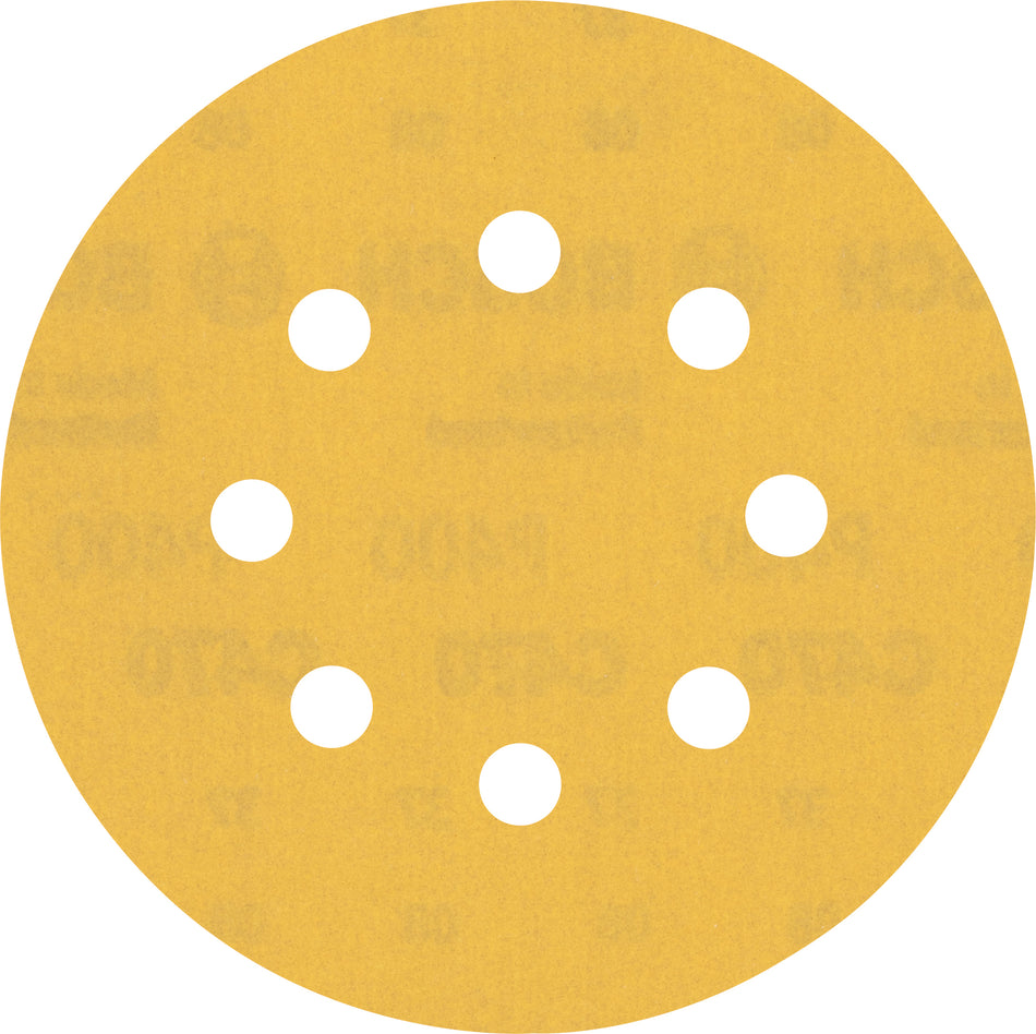 Bosch EXPERT C470 Sandpaper with 8 holes for Random Orbital Sanders 125 mm. G 400 50 pc 2608900916