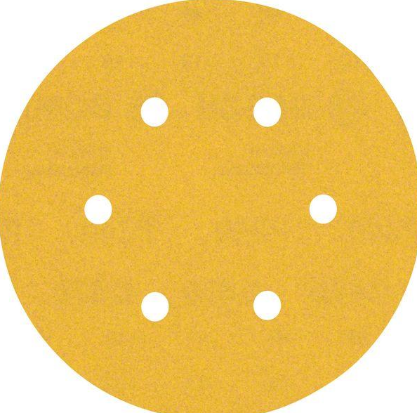 Bosch EXPERT C470 Sandpaper with 6 holes for Random Orbital Sanders 150 mm 320 Grit 50Pack