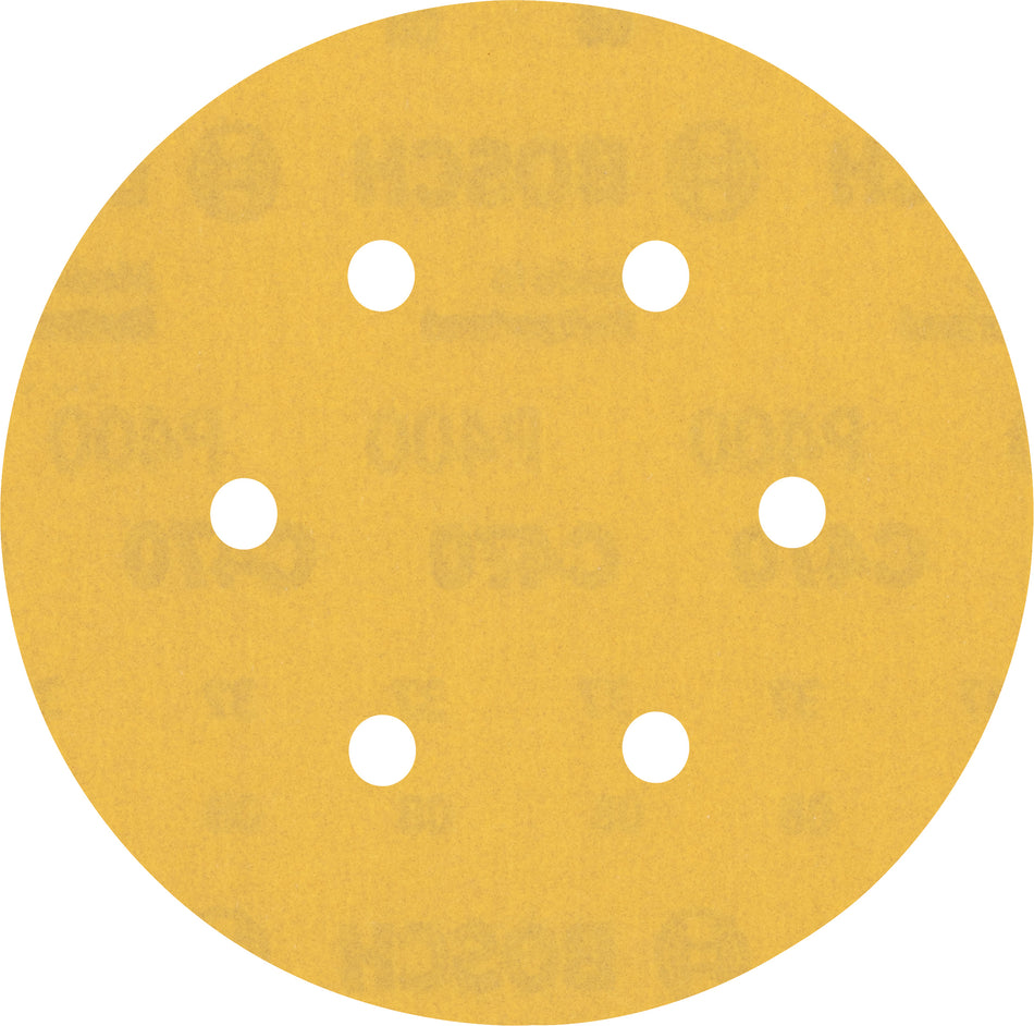 Bosch EXPERT C470 Sandpaper with 6 holes for Random Orbital Sanders 150 mm. G 400 50 pc 2608900925