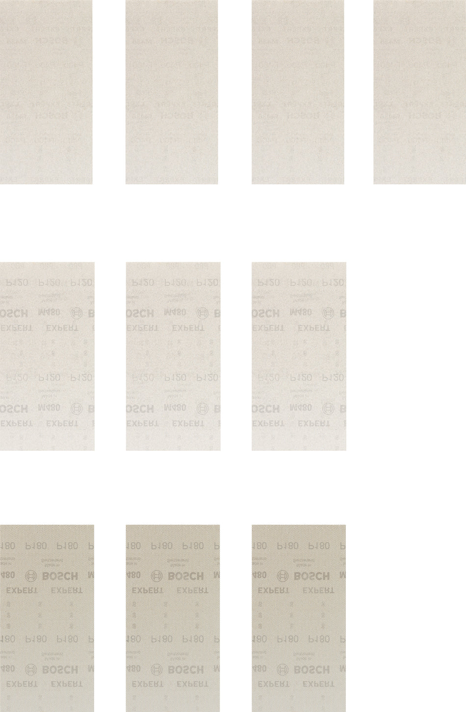 Bosch EXPERT M480 Sanding Net Set 115 x 230 mm 10 pc 2608901207