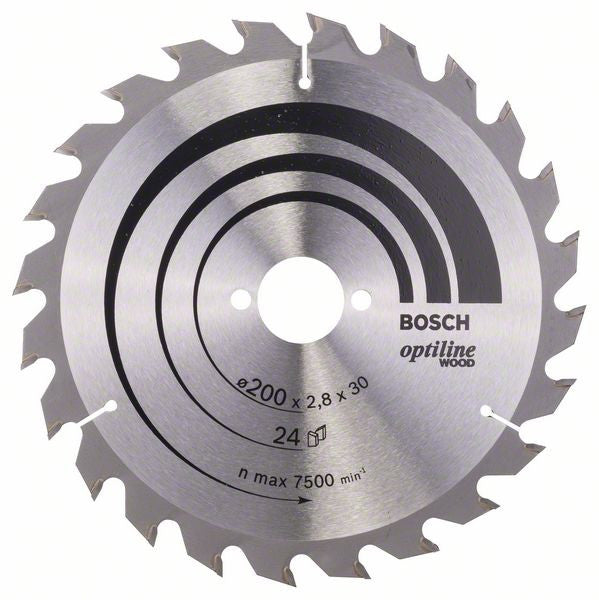 Bosch Optiline Wood circular saw blade 200 x 30 x 2.8 mm. 24 2608640618