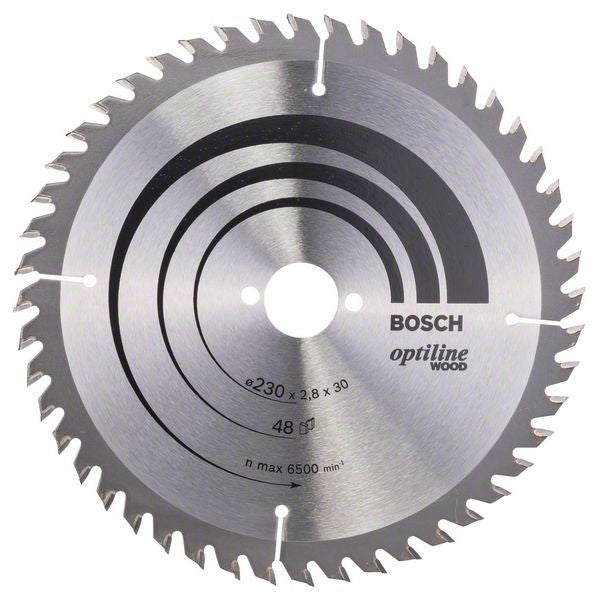 Bosch Optiline Wood circular saw blade 230 x 30 x 2.8 mm. 48 2608640629