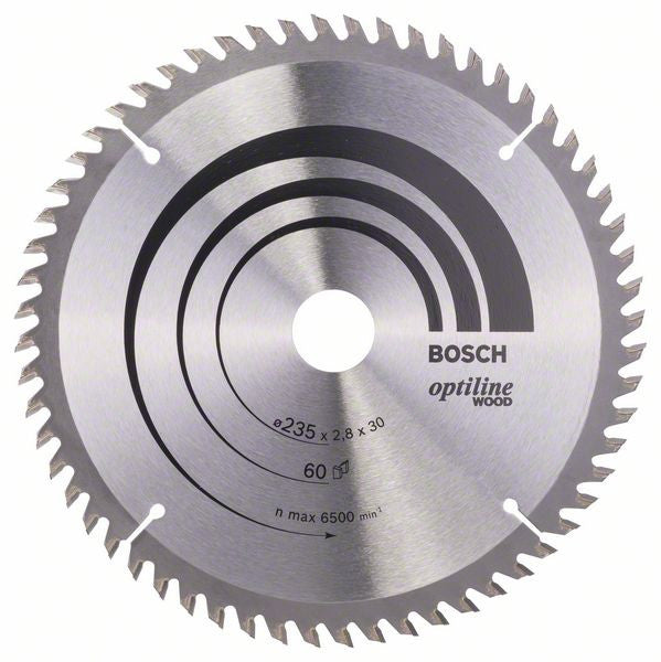 Bosch Optiline Wood circular saw blade 235 x 30 25 x 2.8 mm. 60 2608641192