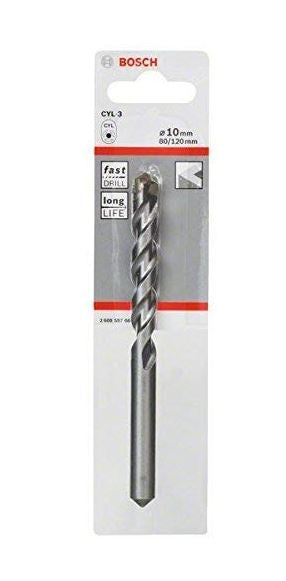 Bosch Silver Percussion Concrete Drill Bit 10x80x120 2608597665