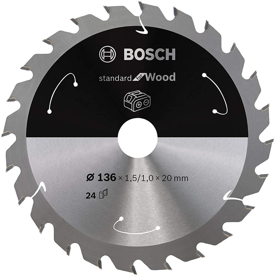 Bosch Circular Saw Blade for Wood 36x20x1.5mm. 24T 2608837668