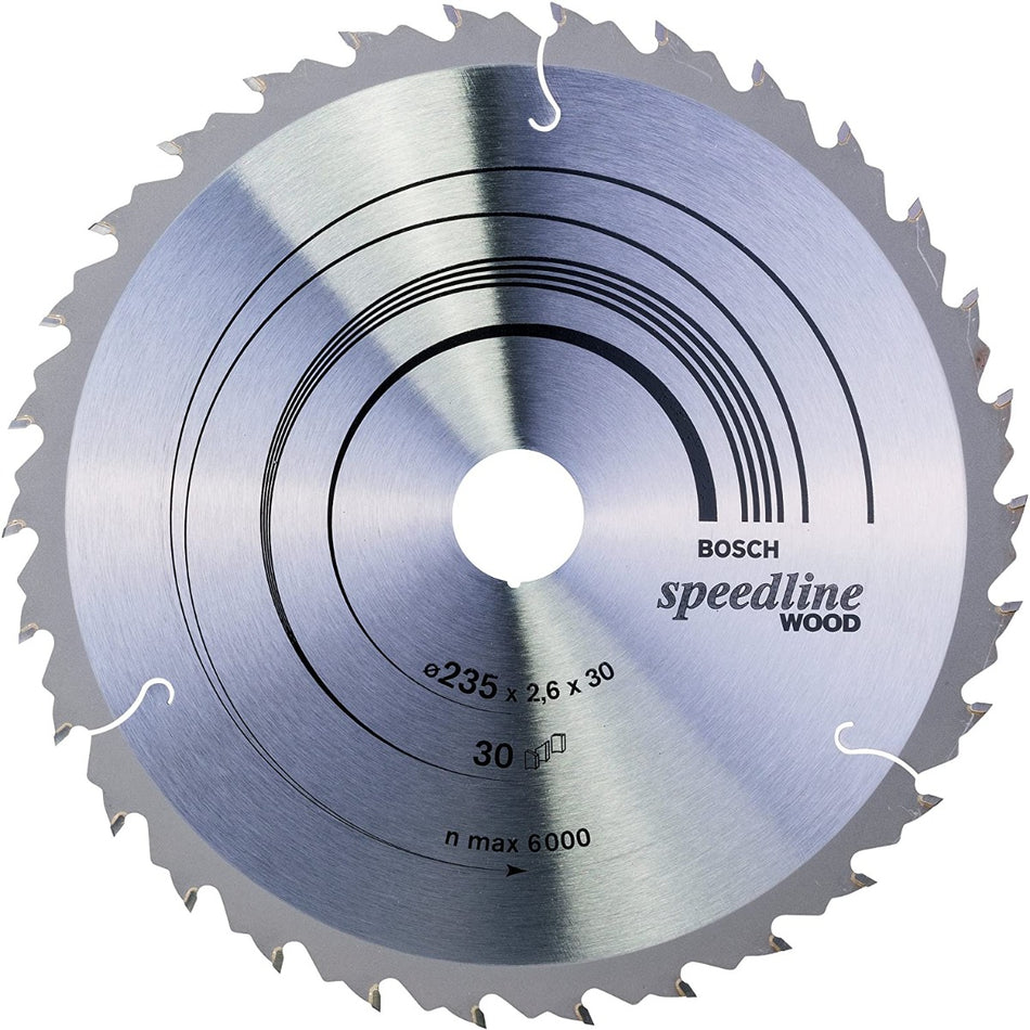 Bosch Speedline Circular Saw Blade for Wood 235x30mm 2608640807